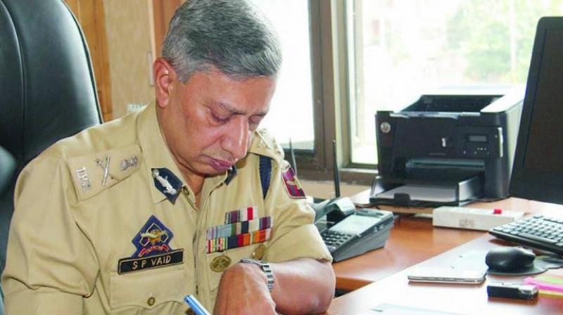 Jammu & Kashmir Director General of Police Shesh Paul Vaid. (File photo)