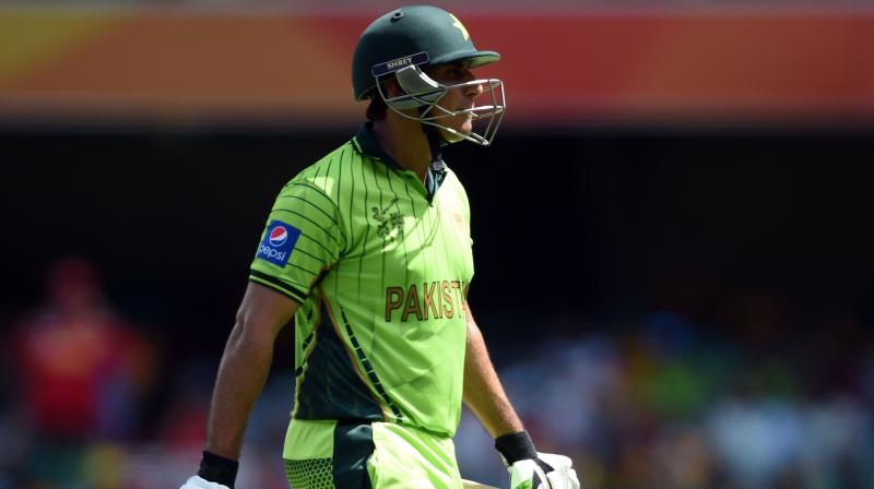 Banned former Pakistan batsman Nasir Jamshed has been charged in Britain with bribery offences as part of an investigation into spot-fixing in cricket, the National Crime Agency said on Thursday. (Photo: AFP)