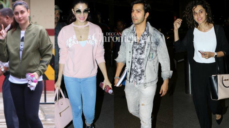 Judwaa 2 team departs for next schedule, Kareena, other stars snapped