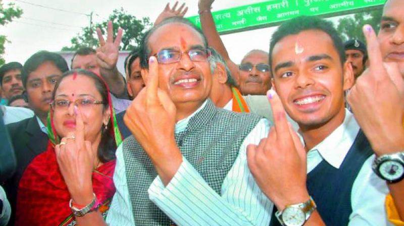 Despite the BJPs robust and repeated criticism of dynasty politics, Madhya Pradesh chief minister Shivraj Singh Chauhans elder son Kartikeya made his political entry on Sunday.