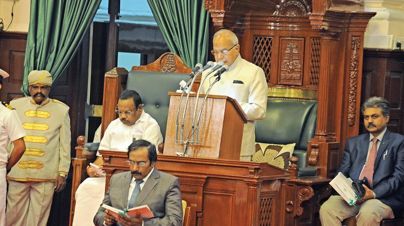 Governor Banwarilal Purohit addresses TN Assembly for the fitrst time on Monday.  (Photo: DC)