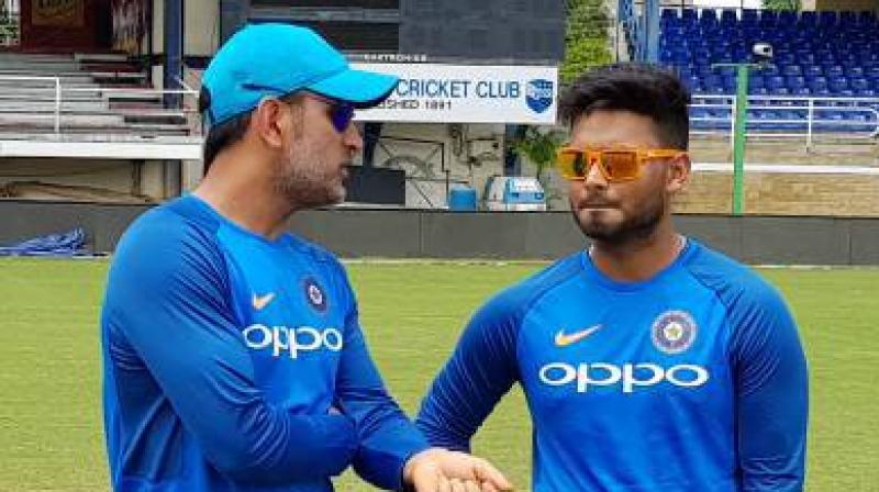 Although MS Dhoni will be Indias first-choice wicketkeeper, Rishabh Pant will play as a batsman as India look to solve their middle-order puzzle ahead of the World Cup 2019. (Photo: Twitter / BCCI)