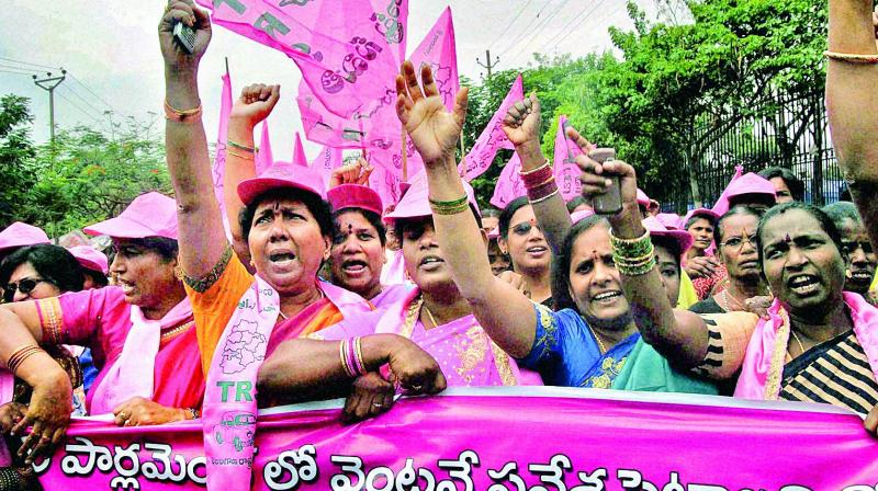 Several villages and communities are passing resolutions to vote for the TRS.