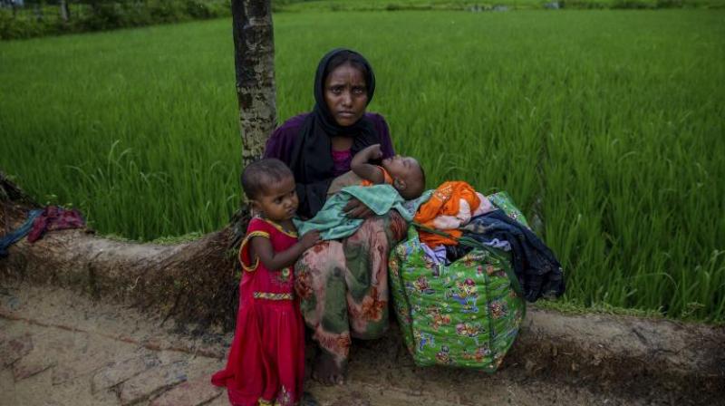 Rajnath Singh said that the Rohingyas are illegal immigrants. (Photo: AP)