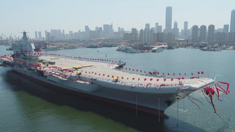 It is Chinas second aircraft carrier, coming after the Liaoning, a refitted Soviet Union-made carrier that was put into commission in the Chinese Peoples Liberation Army (PLA) Navy in 2012. (Photo: AP)