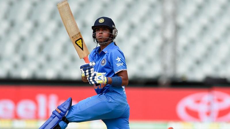 For an ordinary cricketer, battling unbearable stomach cramp could well mean retiring to the cooler confines of the dressing room but if it is Harmanpreet Kaur, she would just hit eight sixes in order to avoid running. (Photo: BCCI)