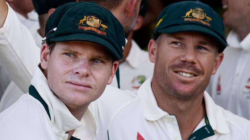 Banned opener David Warner shared a home field with Steve Smith for the first time, during a club game at the Coogee Oval, since the ball-tampering scandal. (Photo: AFP)