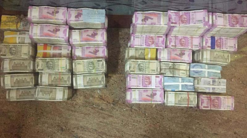 The entire amount seized was in higher denomination notes.