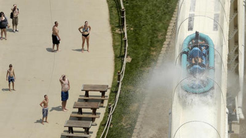 Verruckt, which is German for insane, featured multi-person rafts that made a 17-story drop at speeds of up to 70 mph, followed by a surge up a hump and a 50-foot descent to a finishing pool. (Photo: AP)