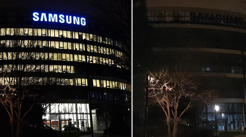 A Samsung sales branch goes dark for the Turn Off Your Light campaign.
