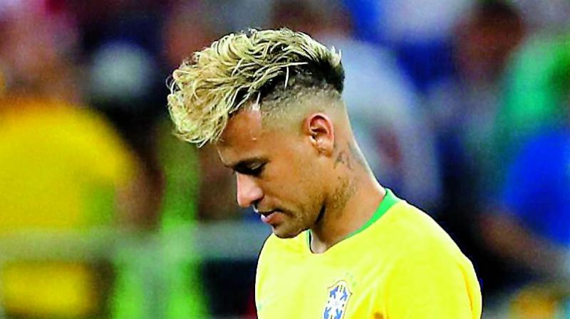 Neymar reacts during Brazils draw against Switzerland on Sunday. (Photo: AP)