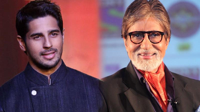 Sidharth Malhotra and Amitabh Bachchan.