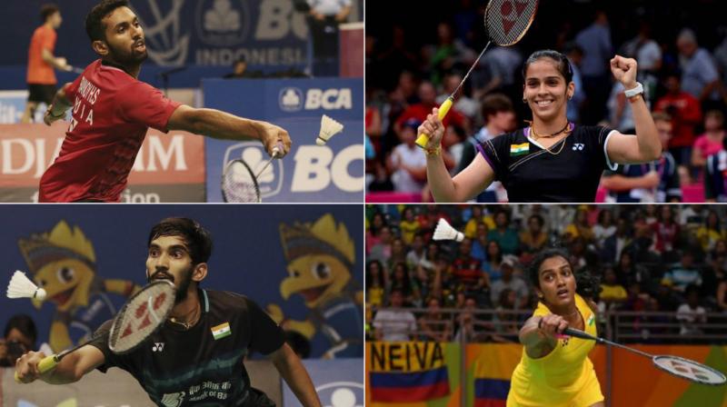 The clash between Saina Nehwal and PV Sindhu will be a mouthwatering one, whereas the game between Kidambi Srikanth and HS Prannoy will be a rematch of this years French Open Super Series. (Photo:PTI)