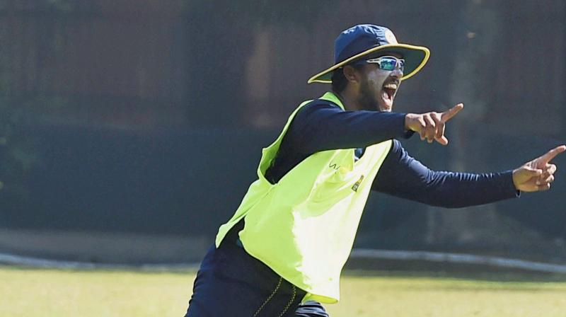 Dinesh Chandimal said that he has some plans in place to tackle Ravichandran Ashwin and Ravindra Jadeja but he will not disclose them. (Photo:PTI)