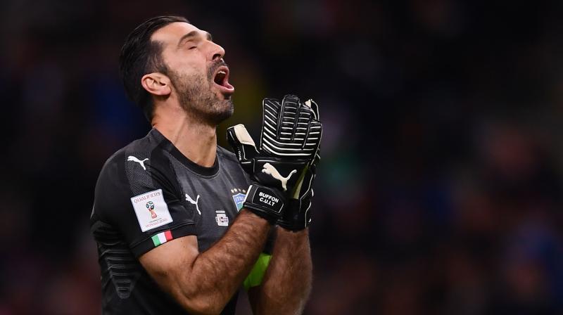 Buffon made his full international debut in 1997 against Russia the last time Italy took part in a playoff to qualify for the World Cup.(Photo:AFP)