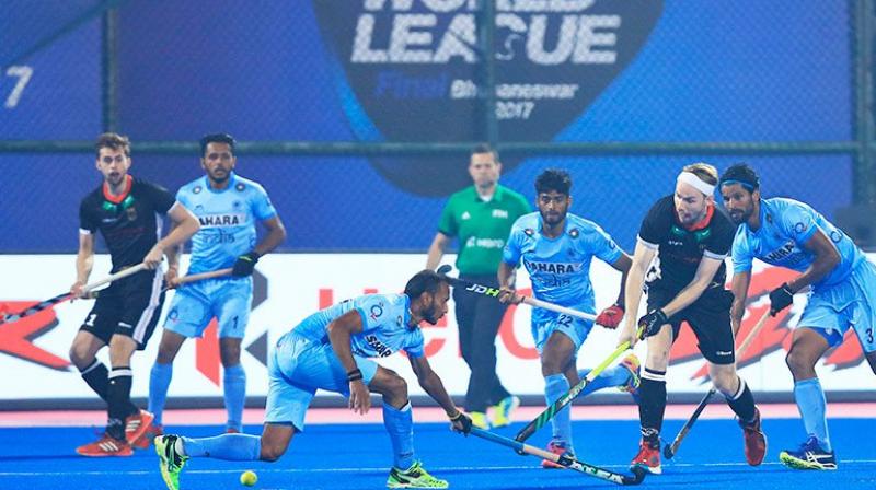 India, who drew 1-1 with Australia and lost 2-3 against England in their previous outings, thus finished at the bottom of Pool B table with just one point from three matches. (Photo: Twitter/Hockey India)