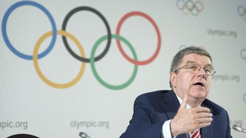 IOC president Thomas Bach accused Russia of \perpetrating an unprecedented attack on the integrity of the Olympic Games and sport\. (Photo:AP)