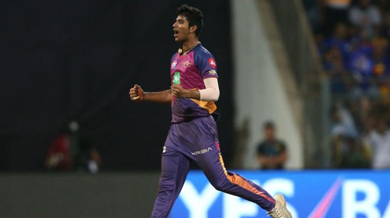 Sundar attracted attention with his performances in the IPL, helping Dhoni-led Pune Supergiants reach the final. (Photo: BCCI)