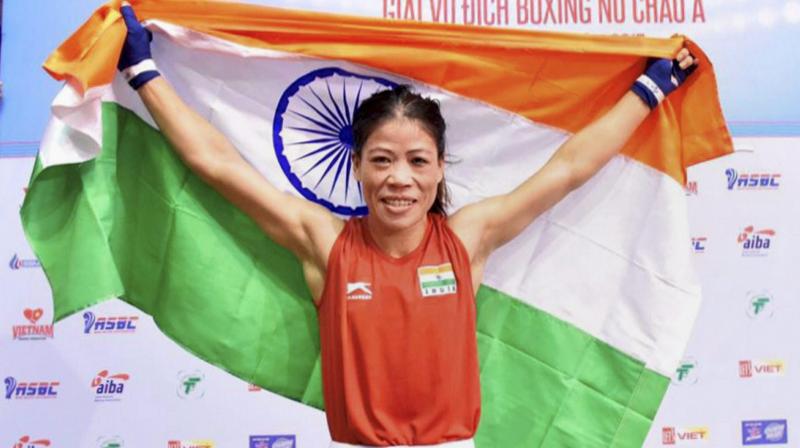 Mary Kom entered the event with a remarkable tally of five gold medals and a silver to her credit. She last won a world championship medal in 2010 -- a 48kg category gold. (Photo: PTI)