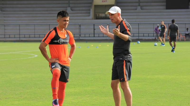 Stephen Constantine highlighted the importance of preserving 32-year-old Sunil Chhetri for the big games. (Photo: AIFF Media)