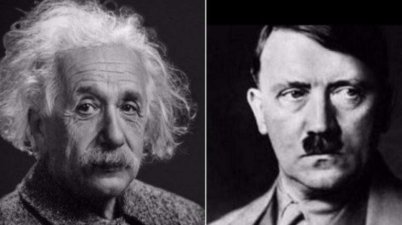 Albert Einstein (L) and  Adolf Hitler (R) (Photo: Pixabay / AFP)