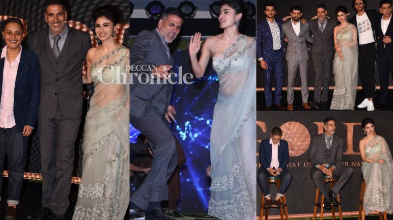 The team of upcoming sports drama Gold launched a song from the film at an event in Mumbai on Friday. (Photos: Viral Bhayani)