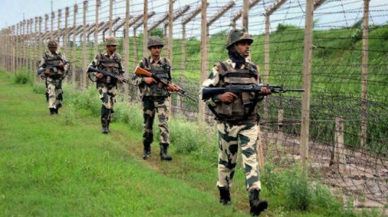 Sources said that even while in Bahrain, home minister Rajnath Singh was closely monitoring the security scenario along the border and was in constant touch with the BSF chief K.K. Sharma. (Representational image)