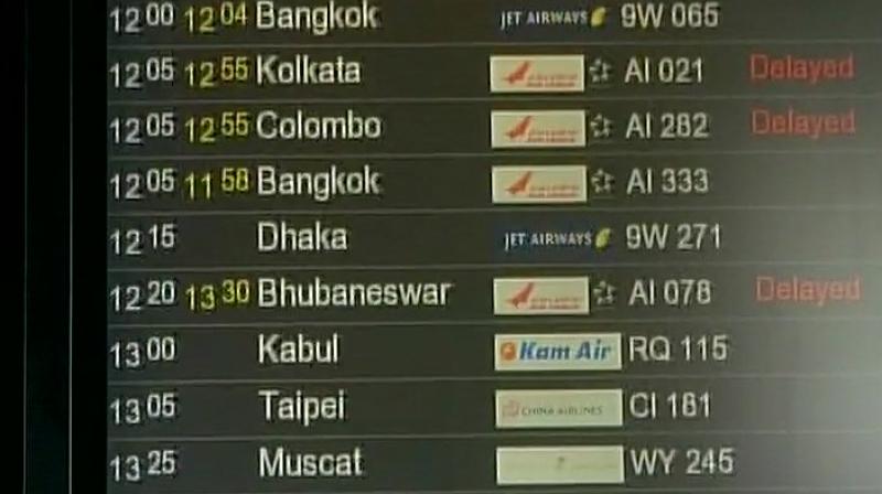 Four aircraft arriving at Delhi airport from different destination were diverted to other airports as they could not land in New Delhi. (Photo: ANI Twitter)