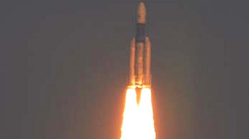 The rocket was visible from the Earth for a minute after the launch. Every stage of the rocket separation was celebrated with loud cheers by the scientists in the mission control room.