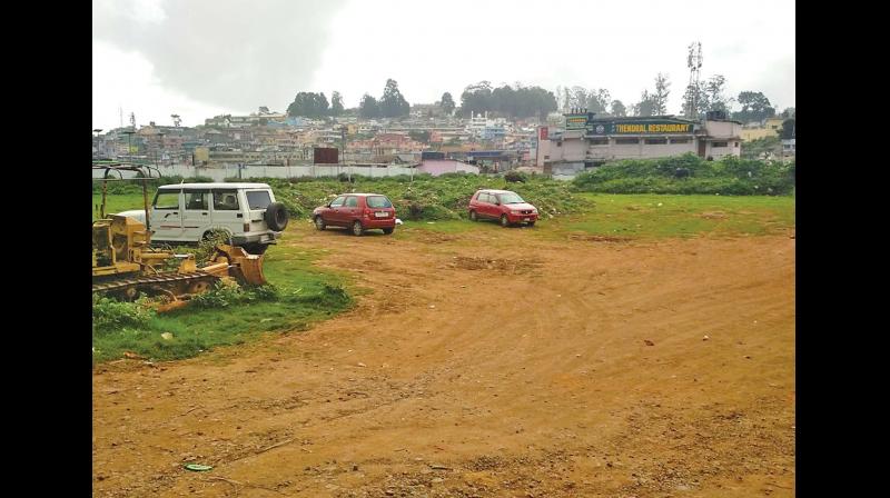 The Gandhi Maidan in Ooty which is in bad shape now. (photo:DC)