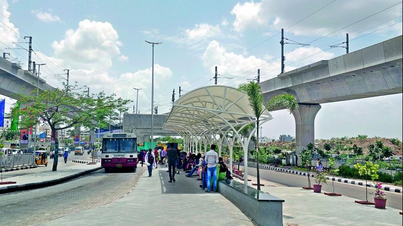 The newly-installed canopies at the bus stop has come as a relief to commuters.