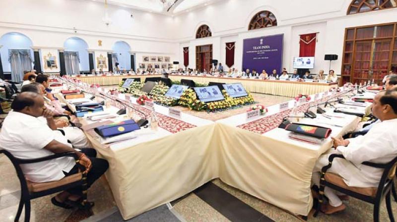 Prime Minister Narendra Modi at the fourth meeting of the Governing Council of NITI Aayog, in New Delhi on Sunday  (Image: PTI)