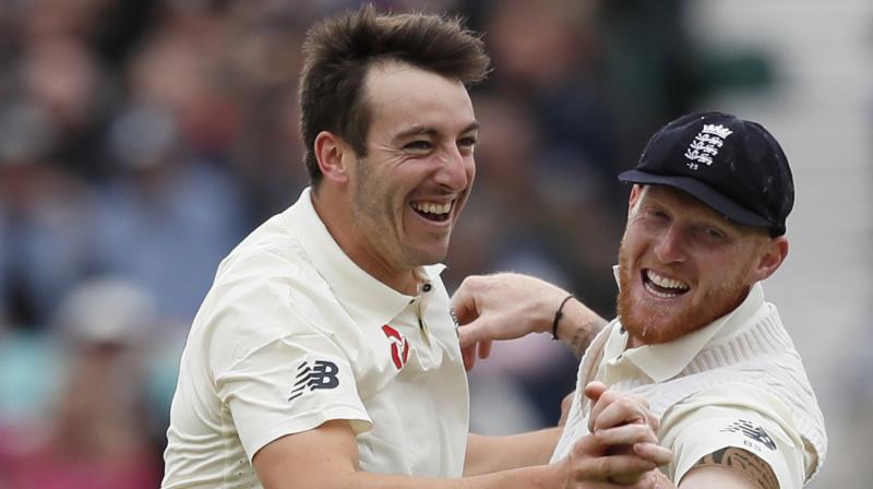 Toby Roland-Jones removed all of South Africas top four in a sensational debut display after Ben Stokes hundred powered England to 353 in the first innings of the third Test at The Oval. (Photo: AP)