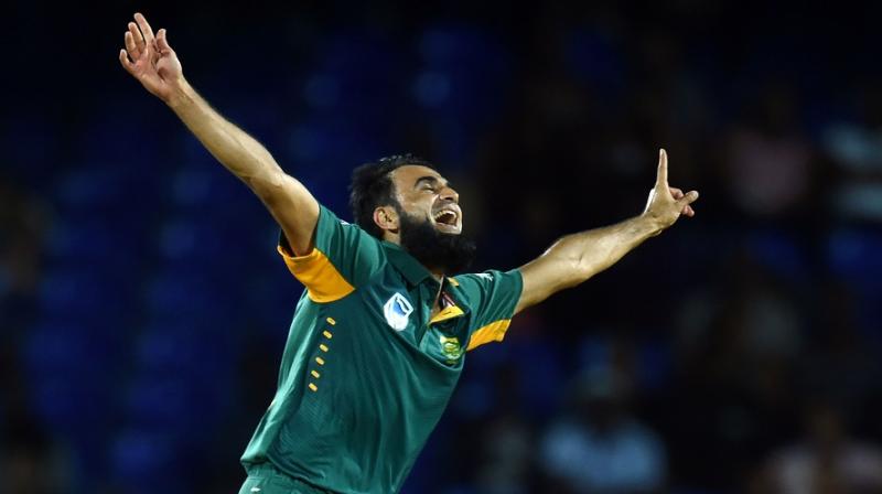 Imran Tahir has not been able to achieve the same success at Test level. In his 20 Test appearances, he has scalped 57 wickets at 40.24. (Photo: AFP)