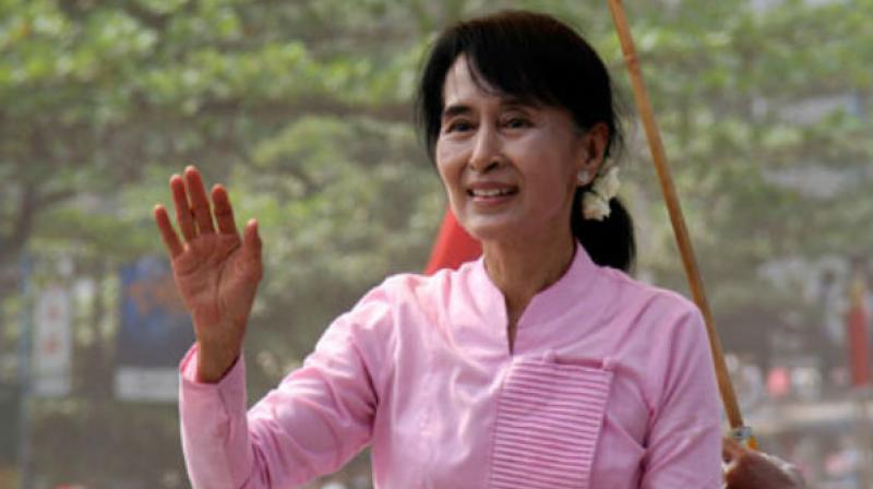 Myanmar leader Aung San Suu Kyi. (Photo: AFP)