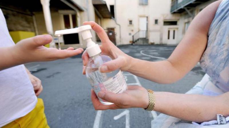 Researchers also found that hand-sanitiser-related incidents for kids of this age group were less likely to occur during the summer months (Photo: AFP)