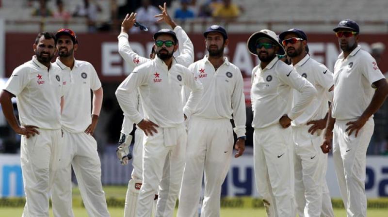 One of the changes in the DRS, which will be used on a trial basis during the India-England Test series, includes the introduction of ultramotion cameras will address issues with regard to calculating the predictive path which allows the ball tracking, to be more accurate. (Photo: BCCI)