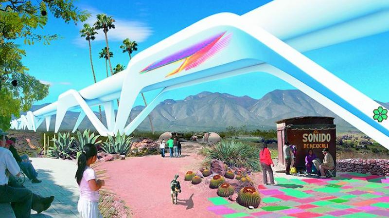 One proposal for Trumps border wall calls for a hyperloop rather than a barrier along the border.