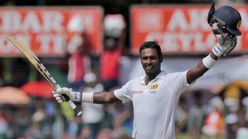 Former Sri Lanka captain Angelo Mathews missed the two-Test series against Pakistan in the United Arab Emirates with a calf injury, the latest setback in the injury-plagued career of the 30-year-old. (Photo: AP)