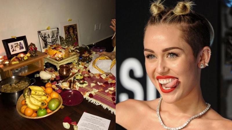 Miley Cyrus gives Super Bowl a miss, performs Saraswati Puja