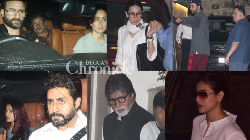 Family pays respects to Shashi Kapoor; Bwood stars also visit his residence