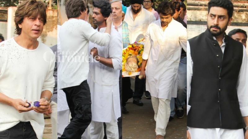 SRK, Abhishek extend condolences to Nikhil Dwivedi after his fathers death