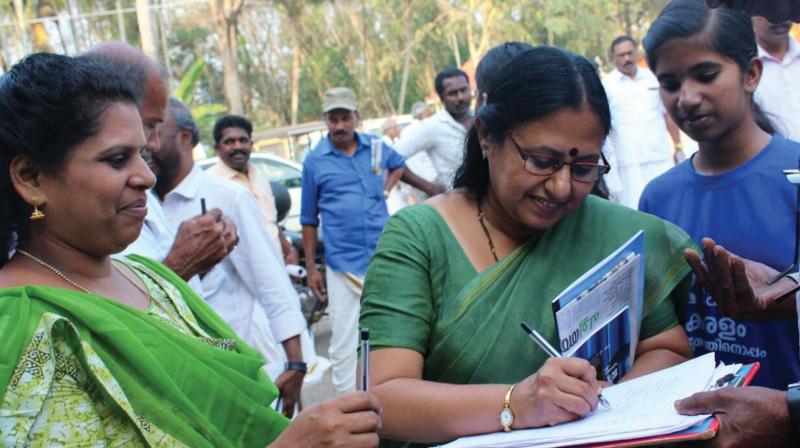 It was in January this year that Thuruthikkara was declared as the first green village by Haritha Keralam Mission vice-chairperson and chief executive officer T. N.  Seema.