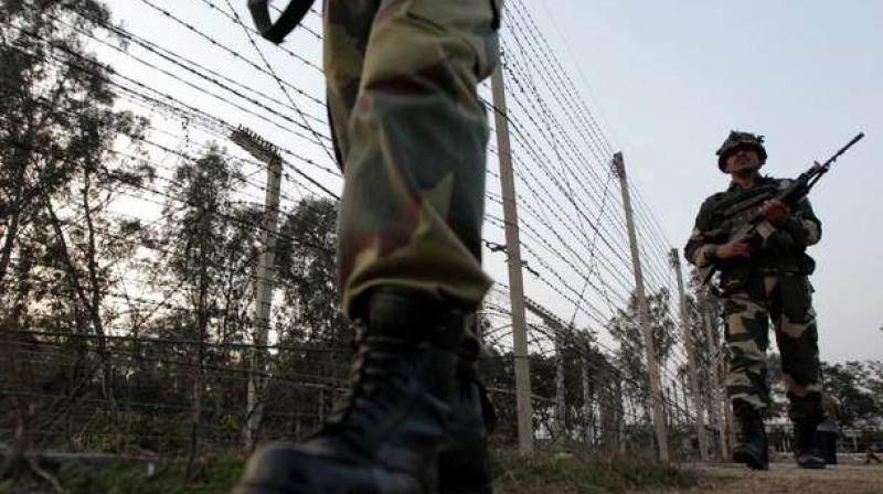 Border Security Personnel on guard along India Pakistan border. (Photo: AFP/File)