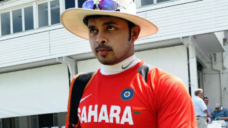 Sreesanth has sought an interim direction that he should be allowed to play the English County cricket in the view of the fact that he has already been discharged in the IPL spot-fixing case and has been suffering the ban for the past four years. (Photo: AFP)