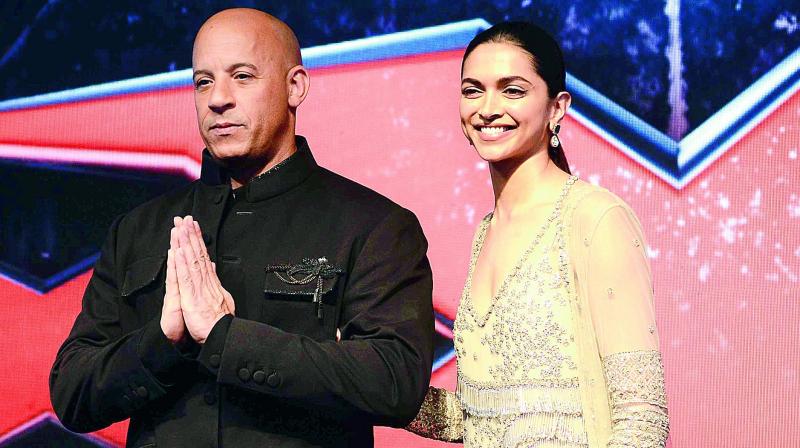 Vin Diesel with Deepika Padukone