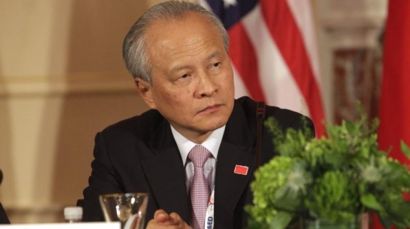 Chinese Ambassador to the US Cui Tiankai was responding to questions on the recent India-centric policy speech by US Secretary of State Rex Tillerson. (Photo: File | AFP)