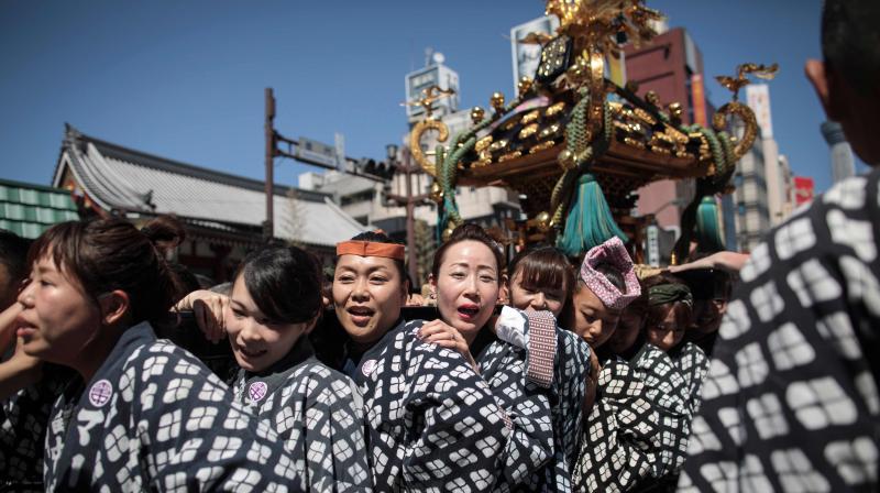 Tokyo celebrates big and wild Sanja Matsuri festival