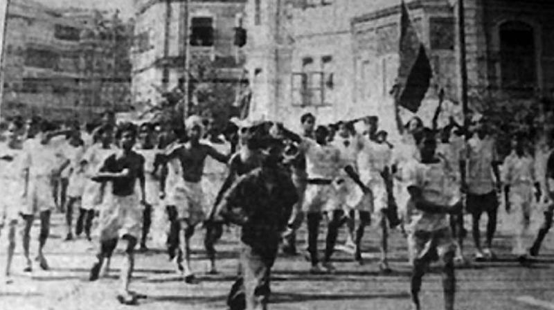 The 1946 uprising of the Royal Indian Navy also known as the Bombay mutiny