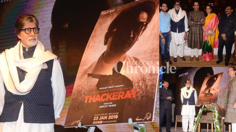 Amitabh Bachchan launches teaser of Bal Thackeray biopic but lead actor absent